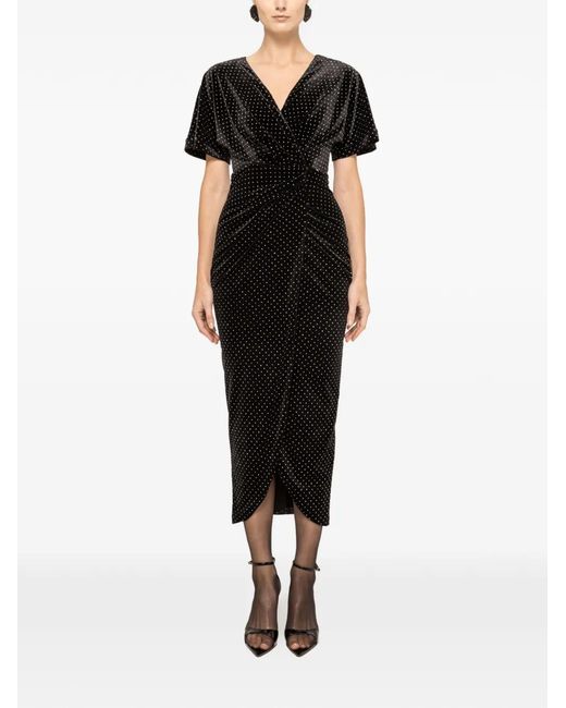v-neck black dress Plunge V Neck Backless long sleeve dress – Cypris Store main image 1