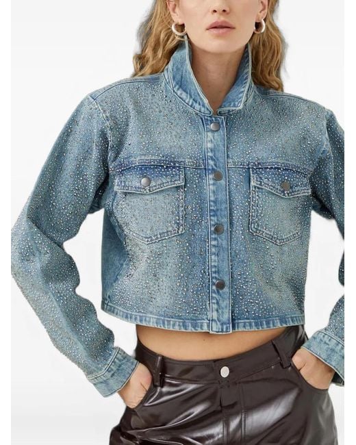 Gestuz Blue Nadivagz Embellished Jacket