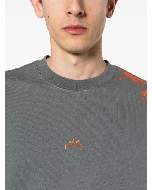 A_COLD_WALL* Sweatshirt mit Pinselstrich-Print in Gray für Herren