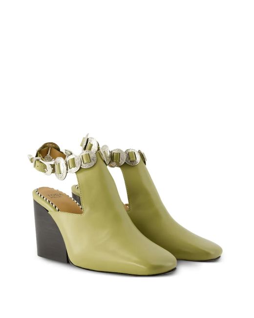 Toga Green Leather Pumps