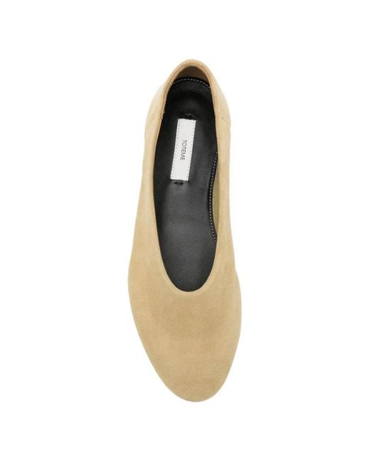 Totême Natural Suede Ballet Flats