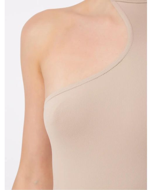 Amir Slama Multicolor Asymmetric Long Sleeve Bodysuit