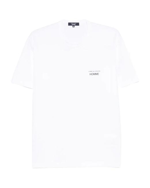 Comme des Garçons White Logo-Detail T-Shirt for men
