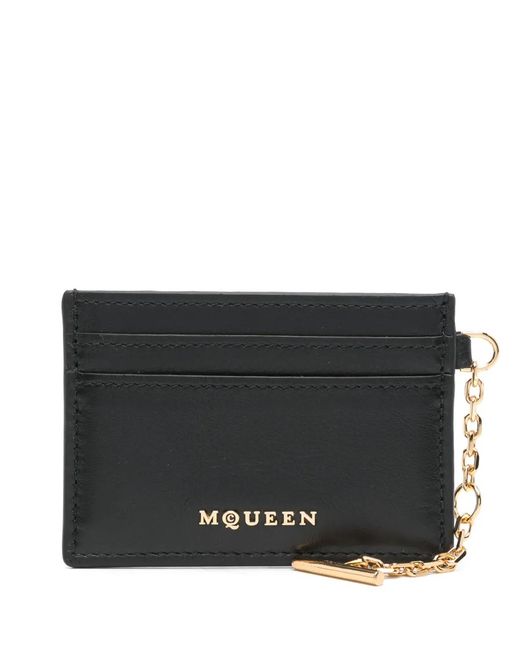 McQueen Black Sling Card Holder