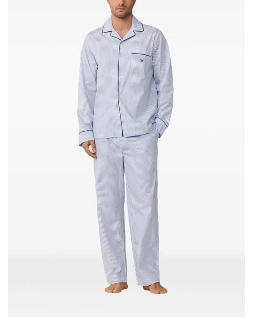Hackett Gestreifter Pyjama in Blue für Herren