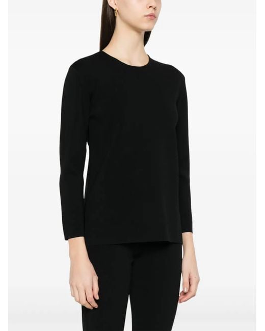 Totême Black Compact Knit