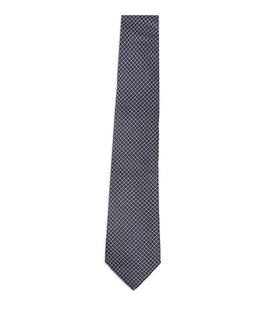 Canali Blue Patterned Tie for men