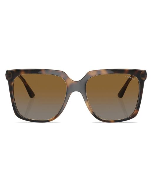 Vogue Eyewear Brown Tortoiseshell-effect Square-frame Sunglasses