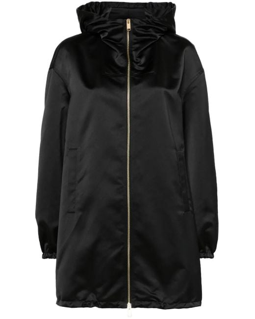 Fabiana Filippi Black Drawstring Coat