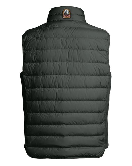 Parajumpers Black Perfect Quilted Zip-Front Gilet for men