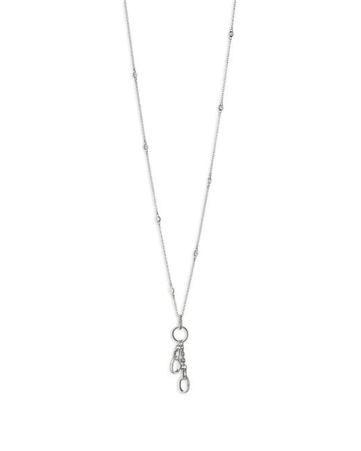 Monica Rich Kosann White Circle-Charm Necklace