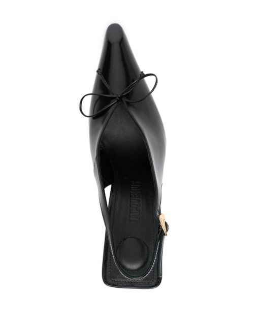 Zapatos Cubisto con tacón de 100mm Jacquemus de color Black