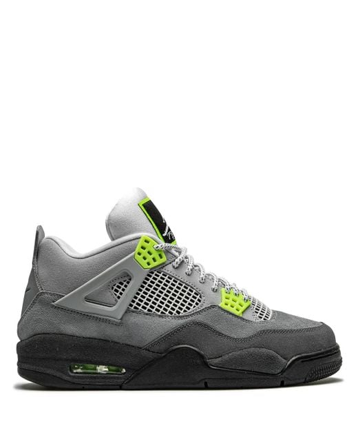 Nike Gray Air 4 Retro Se 'neon' Shoes