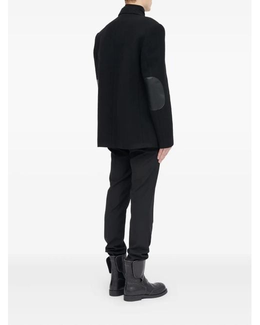 MM6 by Maison Margiela Black Elbow-Patch Blazer for men