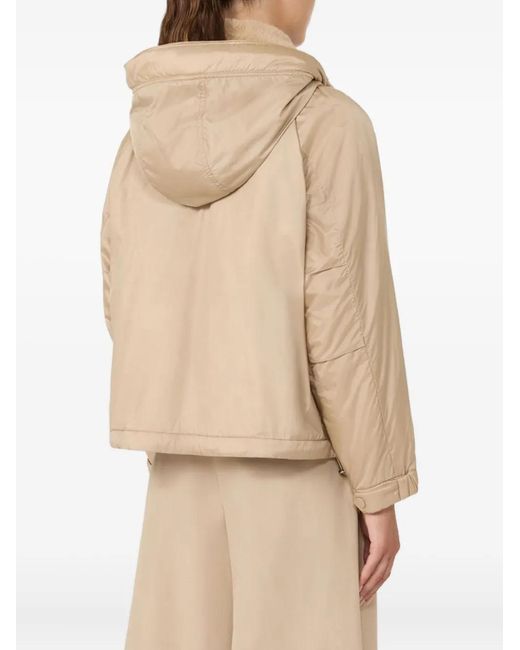 Weekend by Maxmara Natural Hooded Quilted Jacket