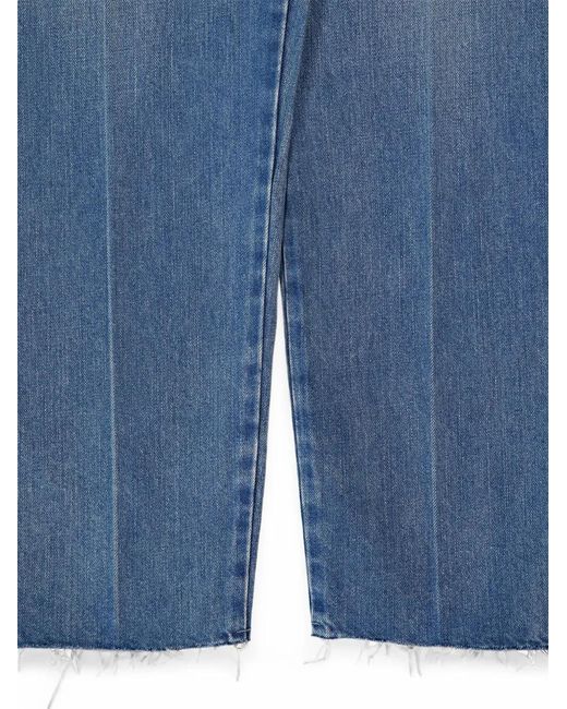 Fear Of God Blue Frayed-Hem Straight-Leg Jeans for men