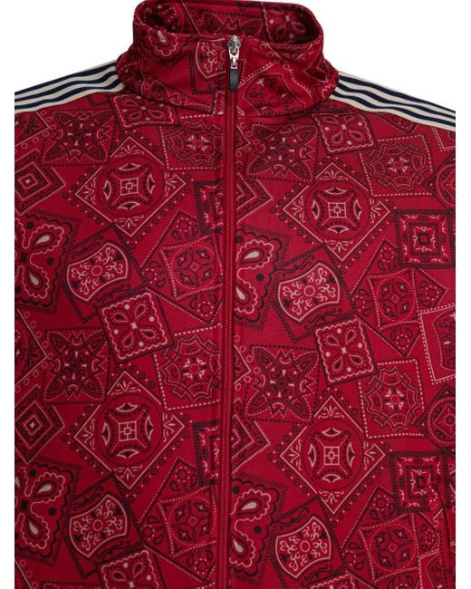 Kapital Red Paisley-Pattern Track Jacket for men