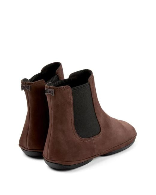 Camper Brown Nina Elasticated-Panel Chelsea Boots