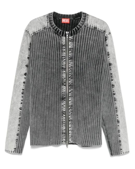 DIESEL Gray K-Matty Cardigan for men