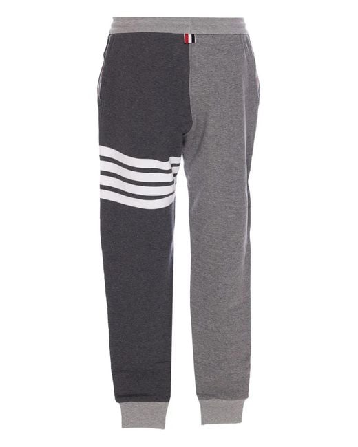 Thom Browne Gray 4-Bar Stripe Sweatpants