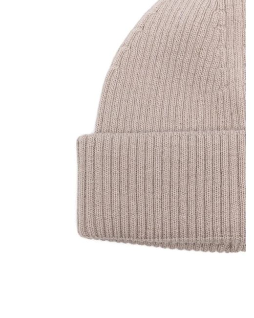 Our Legacy Natural Ribbed Beanie