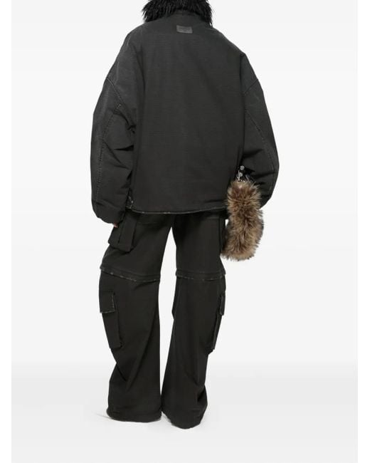 Acne Gray Cargo-Pocket Trousers