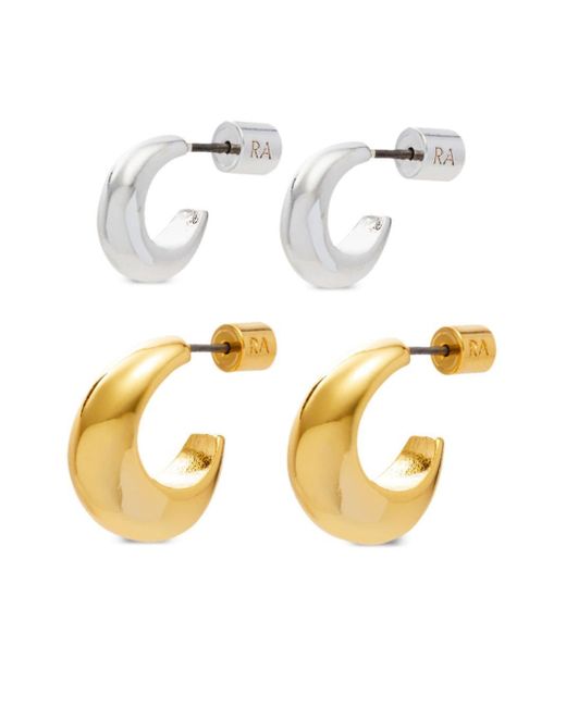 Roxanne Assoulin Metallic The Level Up Hoop Earrings