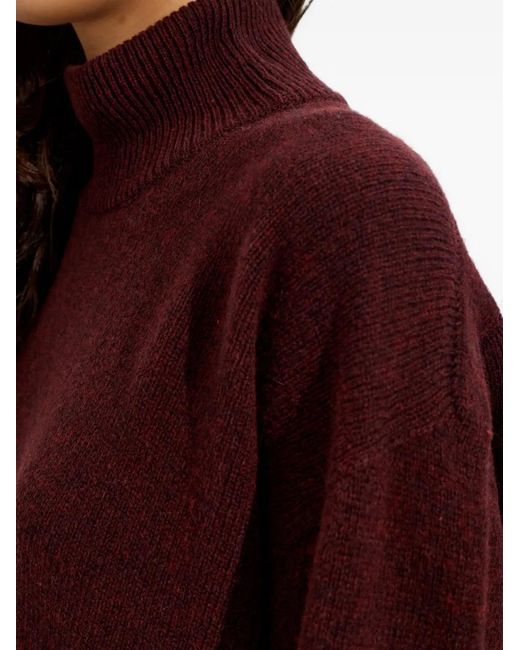 Issey Miyake Red Backpack Turtleneck Sweater
