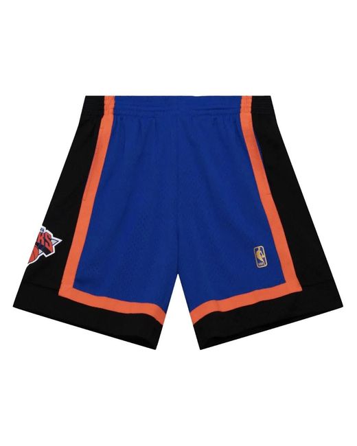 Mitchell & Ness Blue "Nba Ny Knicks 1996" Road Shorts for men