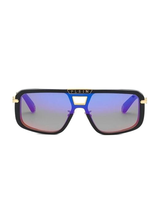 Philipp Plein Spp008M Sonnenbrille in Blue für Herren
