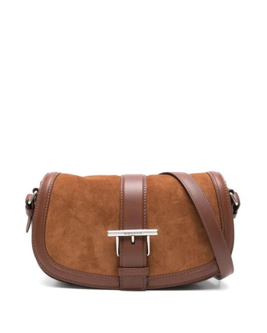 McQueen T-Bar Satchel in Brown | Lyst