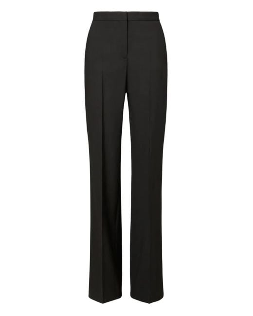 Tory Burch Black Ressed-Crease Trousers