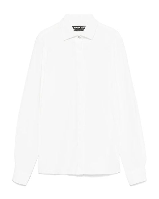 La Petite Robe Di Chiara Boni White Button-Down Collar Shirt