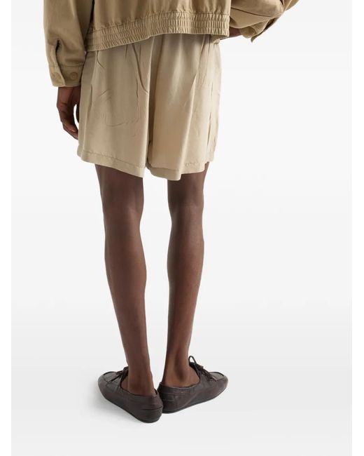 Prada Zijden Bermuda's in het Natural voor heren