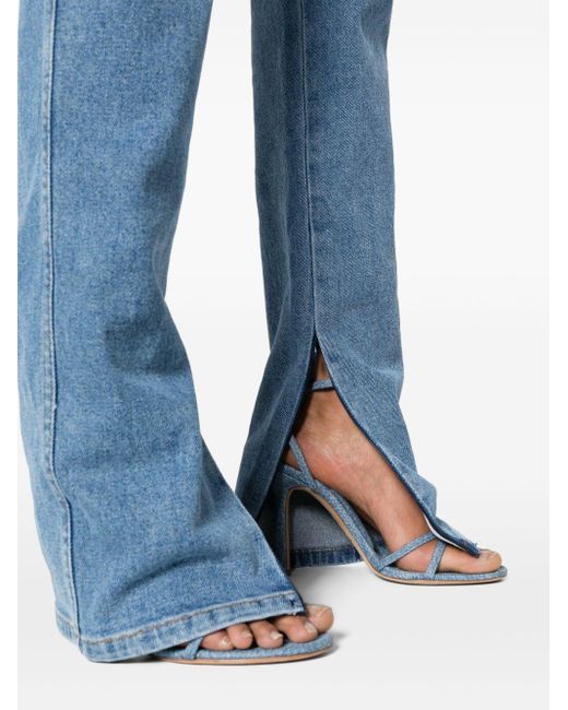 Magda Butrym Blue Slim-Fit-Jeans mit hohem Bund