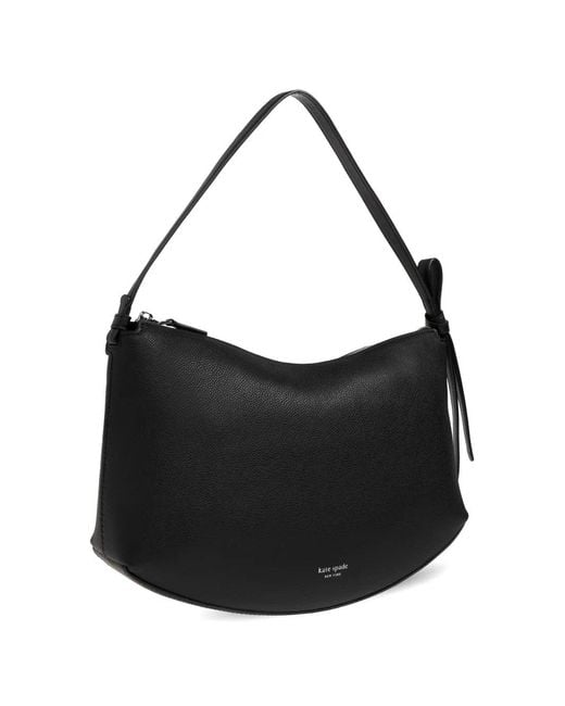 Kate Spade Black Tie Detail Leather Shoulder Bag
