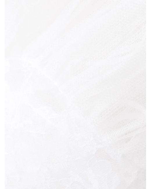 Philosophy Di Lorenzo Serafini White Minikleid Aus Spitze Mit Rüschen