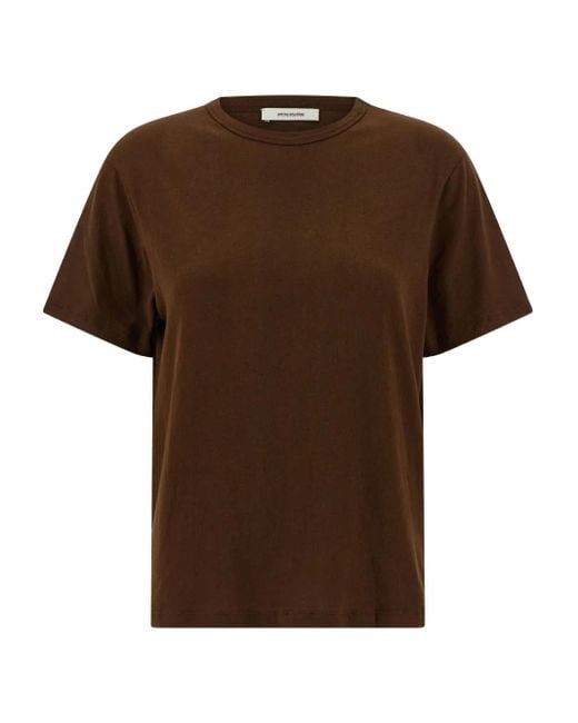 Entire studios Brown Mini Tee Crew-Neck T-Shirt