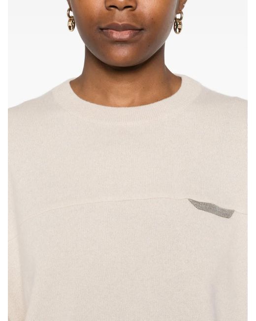 Brunello Cucinelli モニーレトリム セーター White
