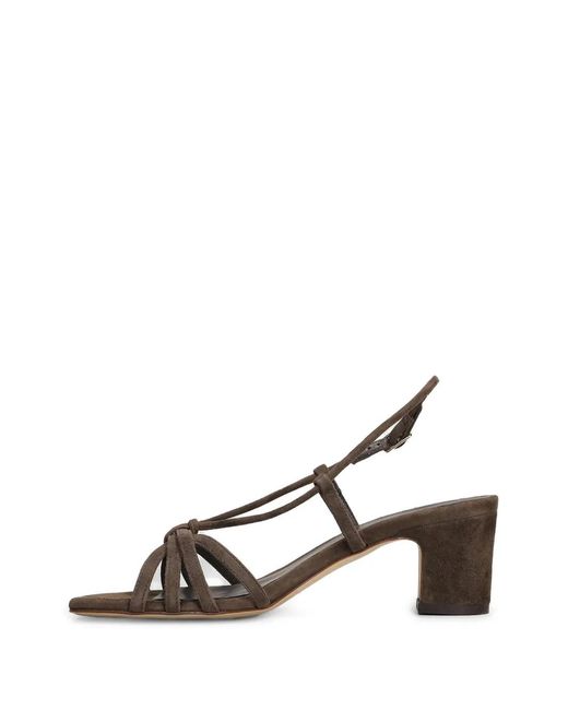 Julie Dee Brown Knotted Strappy Sandals
