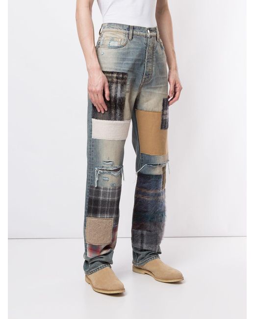 amiri patchwork jeans