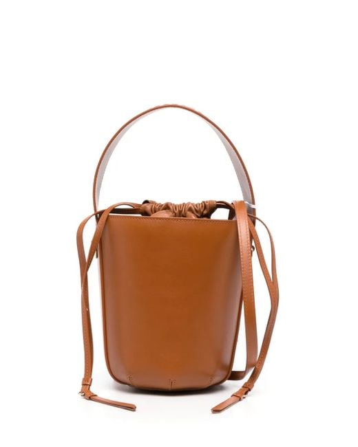 Chloé Sense レザーバケットバッグ Brown