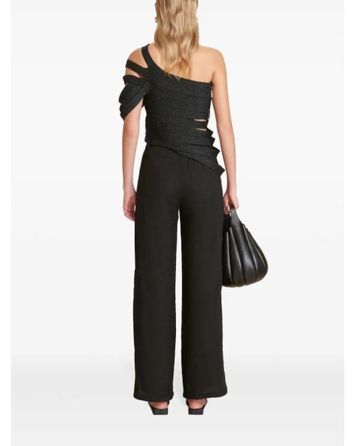 Cult Gaia Black Sashi Knit Top