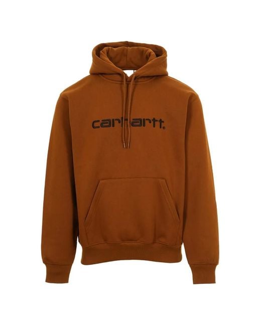 Carhartt Brown Hooded Sweatshirt for men