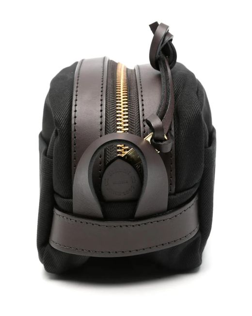 Filson Black Logo-Patch Wash Bag