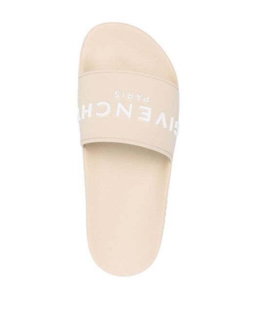 Givenchy Natural Logo-embossed Rubber Sliders