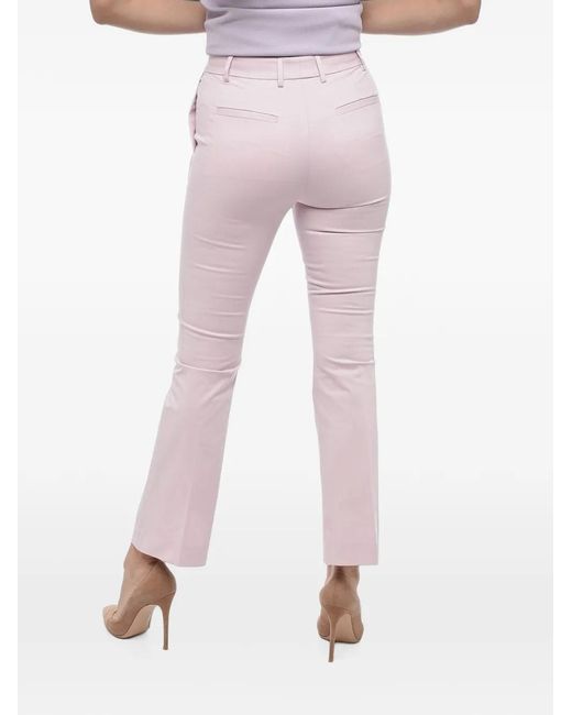 Ql2 Pink Nellie Bootcut-Hem Trousers