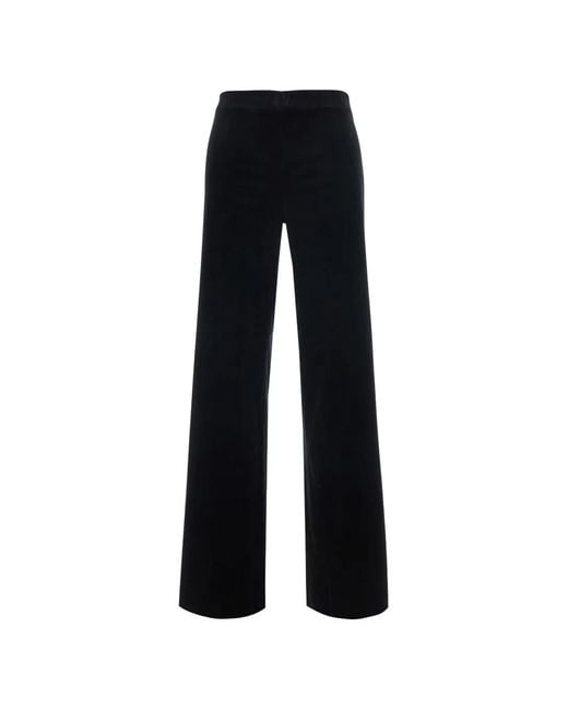 Antonelli Black Samuel Velvet Wide-Leg Trousers for men