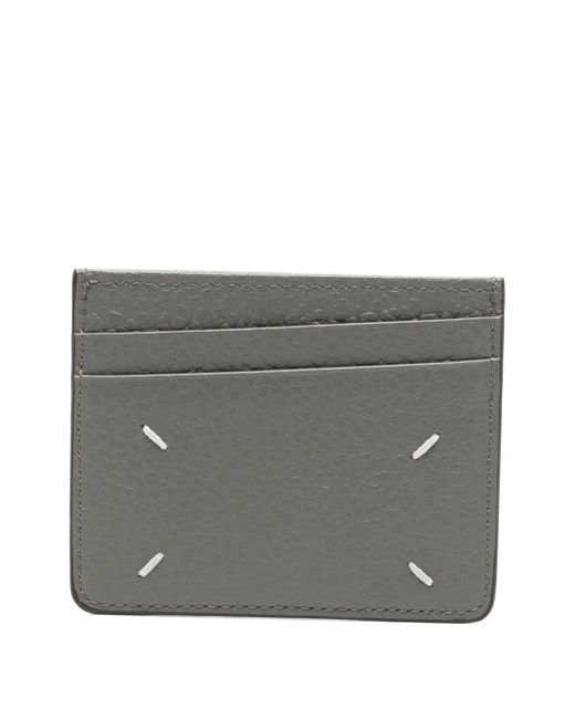 Maison Margiela Gray Leather Card Holder