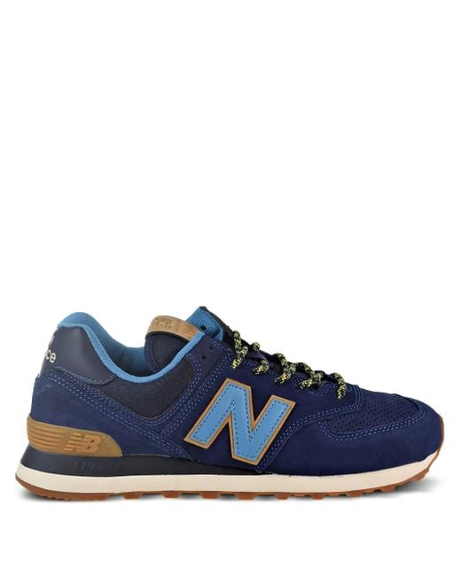 New Balance 574 Suède Sneakers in het Blue voor heren